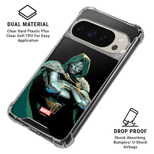 Marvel Dr. Doom Google Pixel 9/9 Pro Clear Case
